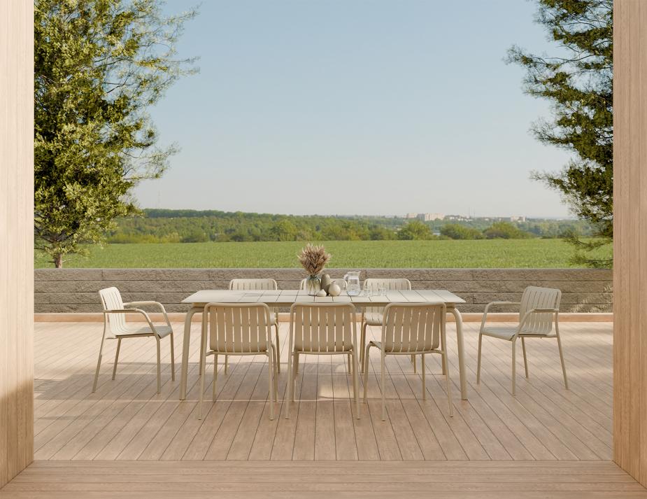 L 1 Roku Diningtable 240 Chair Latte Residential