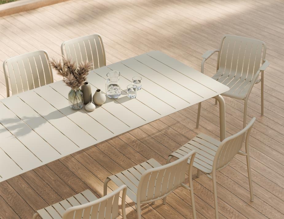 L 2 Roku Diningtable 240 Chair Latte Residential