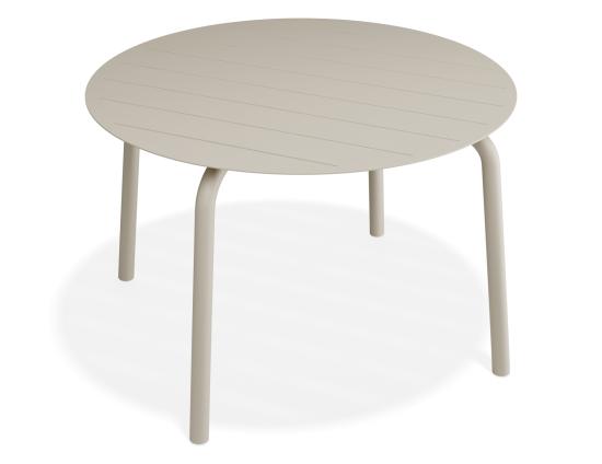 Roku Round Dining Table 120cm - Outdoor - Latte