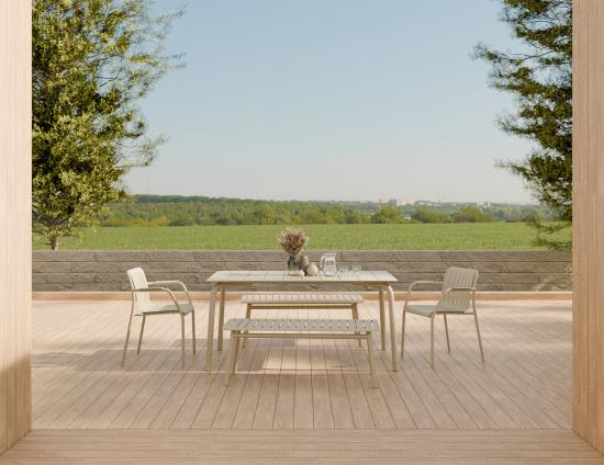 Roku Bench 120cm - Outdoor - Latte