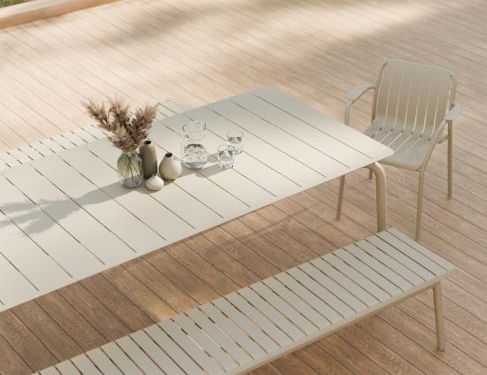Roku Bench 190cm - Outdoor - Latte
