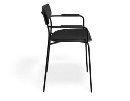 P 3 Rylie Armchair Ashblack Blackpu