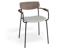 P 1 Rylie Armchair Walnut Herringbone