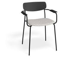 P 1 Rylie Armchair Black Geometricpattern