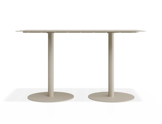 Roku Rectangle Cafe Table - Outdoor - Latte