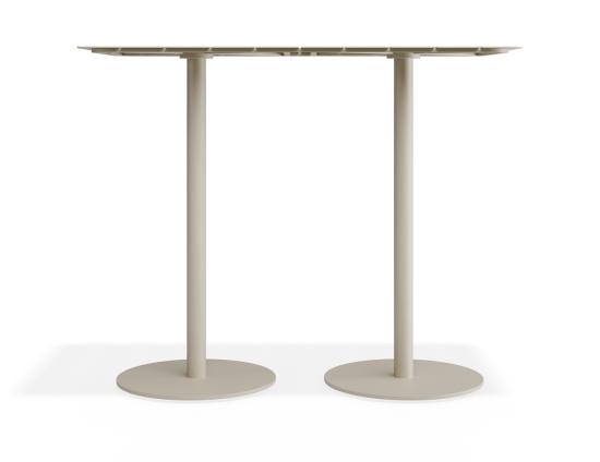 Roku Rectangle High Bar Table - Outdoor - Latte