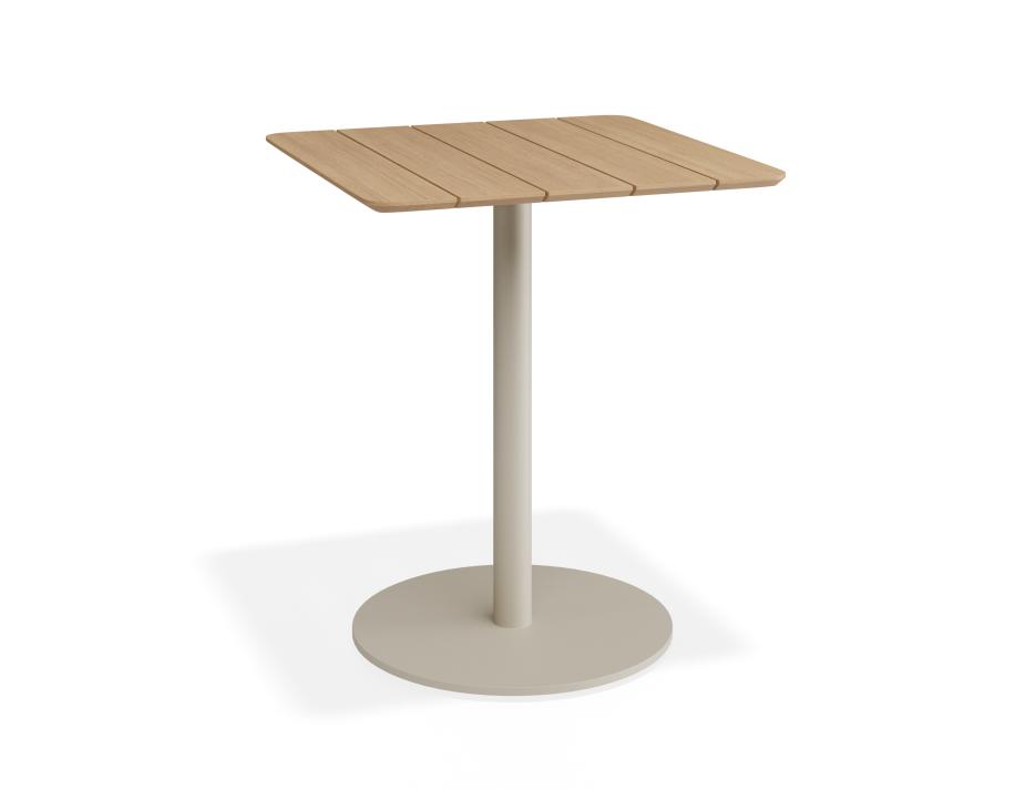 P 1 Roku Teakcafetable 65x65 Latte