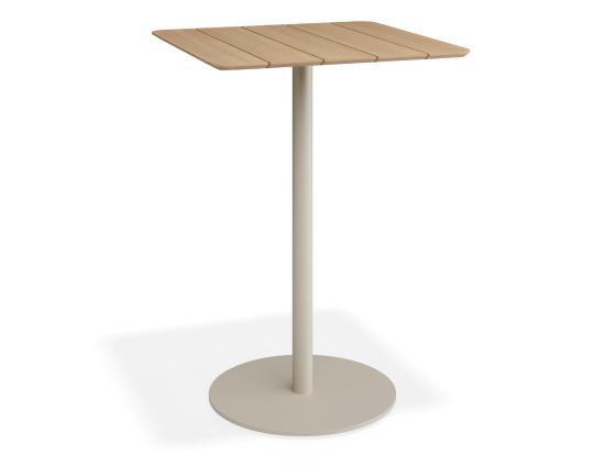 Roku High Bar Teak Table - Outdoor - Latte