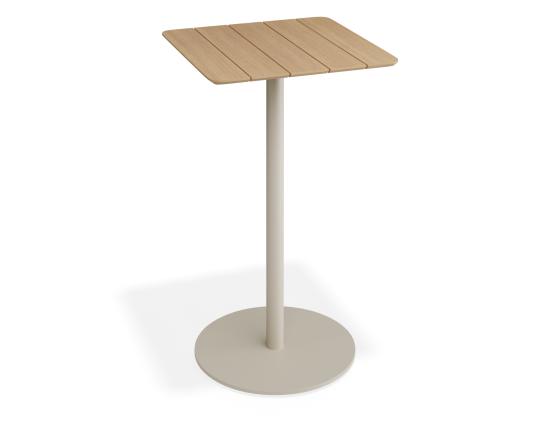Roku High Bar Teak Table - Outdoor - Latte