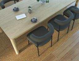 L 2 Marlowe Diningchair Forestgreen