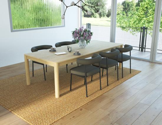 Marlowe Dining Chair - Black Legs - Forest Green Fabric 