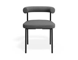 P 4 Marlowe Diningchair Black Sohogrey