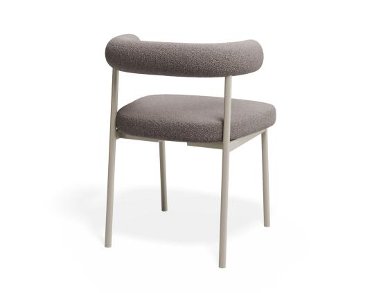 Marlowe Dining Chair - Grey Legs - Oyster Grey Fabric 