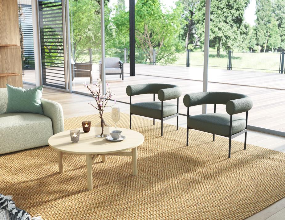 L 1 Marlowe Loungechair Green