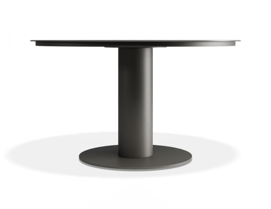 Loma LOW Dining Table Charcoal 120cm - Outdoor - Basalt Ceramic Top
