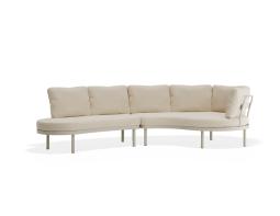Aluna Sofa Left End Open - Latte - Outdoor