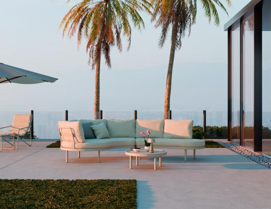 Aluna Sofa Right End Open - Latte - Outdoor