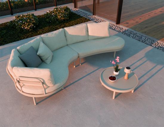 Aluna Sofa Right End Open - Latte - Outdoor