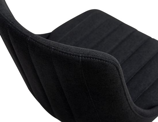 Andorra Swivel Office Chair-Anthracite Fabric