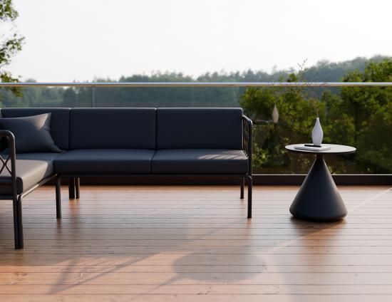 Kora Side Table - Outdoor - Charcoal