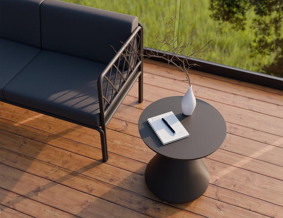L 2 Kora Sidetable Charcoal