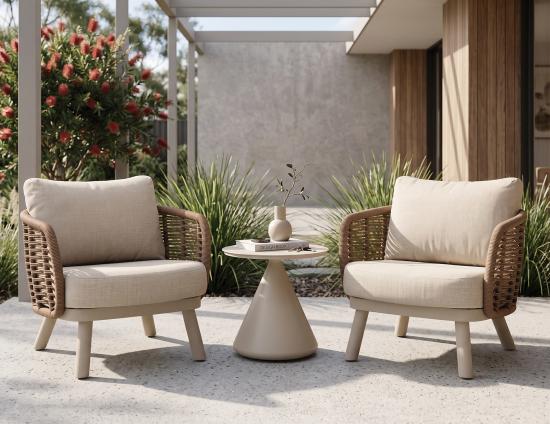 Kora Side Table - Outdoor - Latte