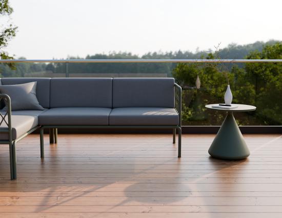 Kora Side Table - Outdoor - Eucalyptus Green