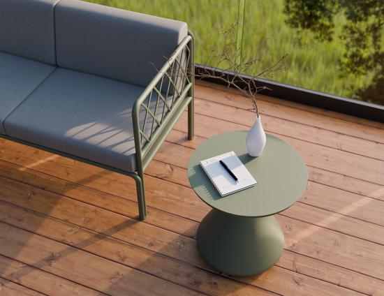 Kora Side Table - Outdoor - Eucalyptus Green