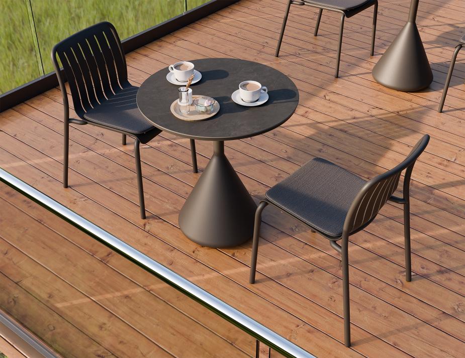 L 3 Kora Cafetable Charcoal Basalt