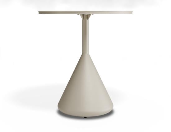 Kora Cafe Table 71cm Dia - Outdoor - Latte - Dune Ceramic Top