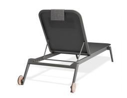 P 2 Amalfi Sunlounge Headrest Charcoal Charcoa2l