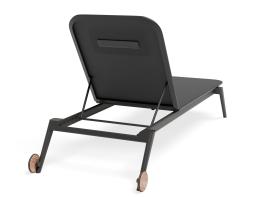 P 2 Amalfi Sunlounge Headrest Charcoal Charcoal