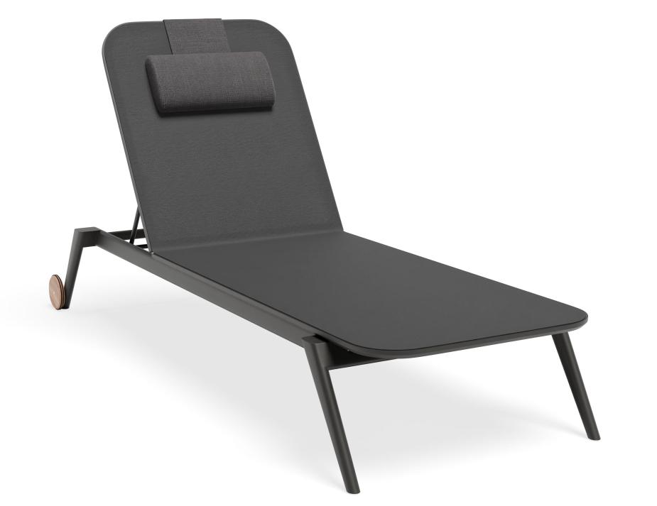 Amalfi Sunlounge Slingcushion Charcoal 0122