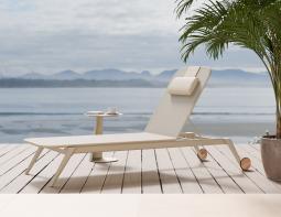 L 1 Amalfi Sunlounge Cushion Latte Husk