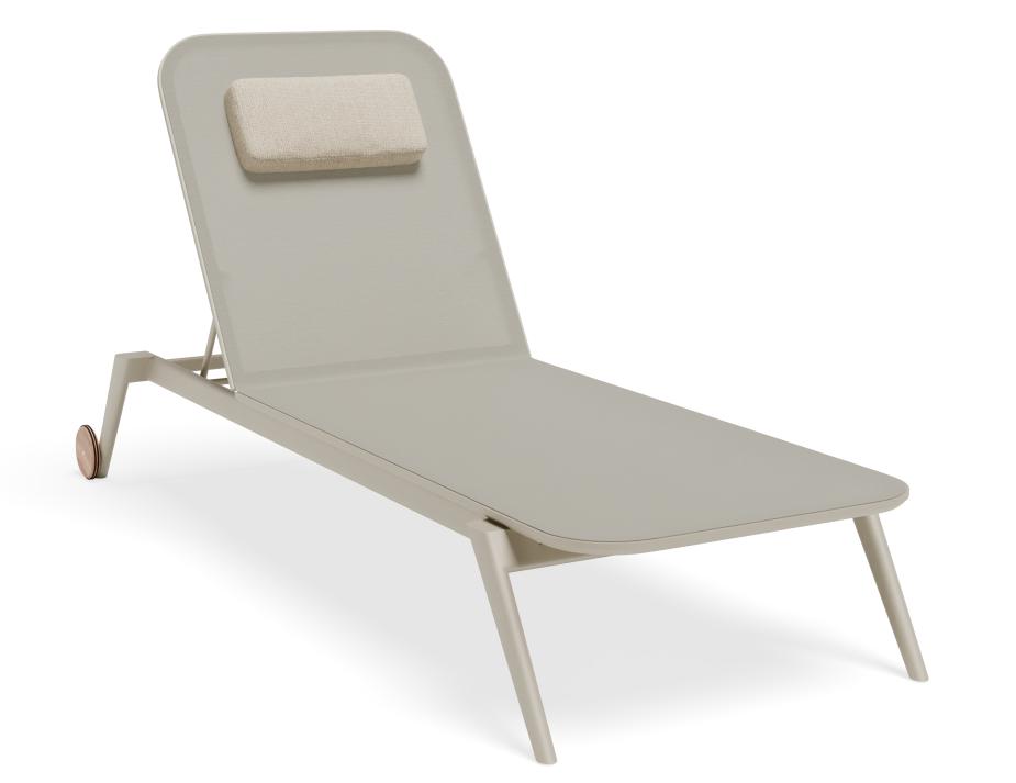 P 1 Amalfi Sunlounge Headrest Latte Husk Magnetic