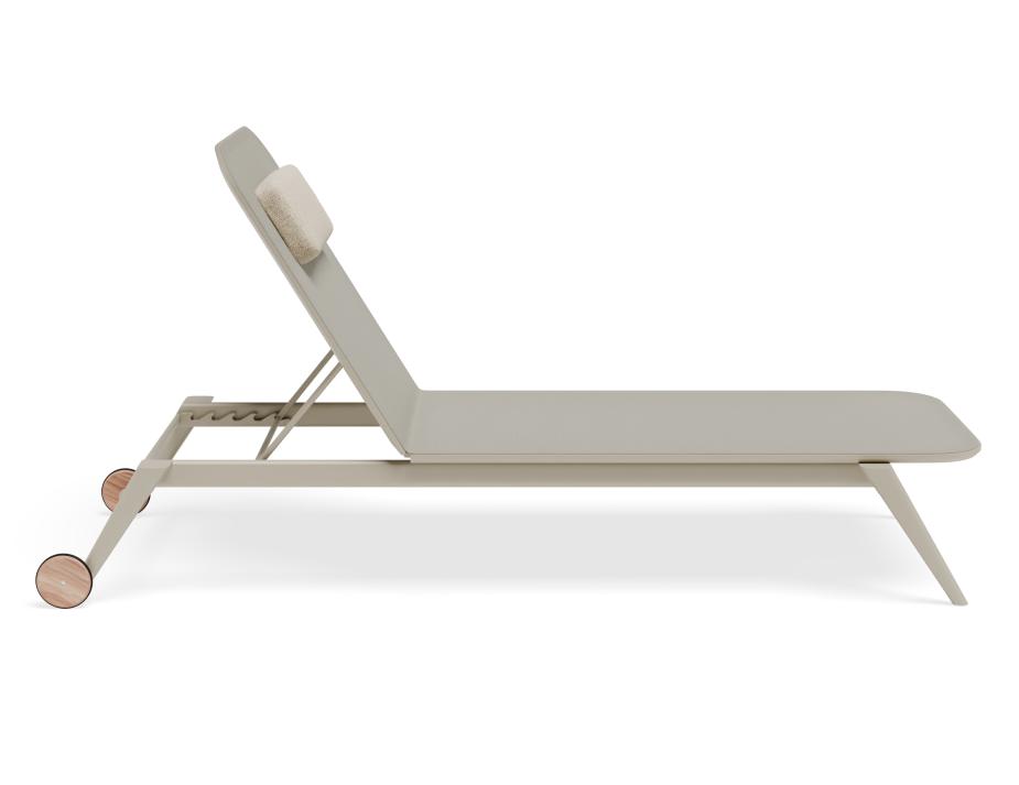 P 3 Amalfi Sunlounge Headrest Latte Husk Magnetic