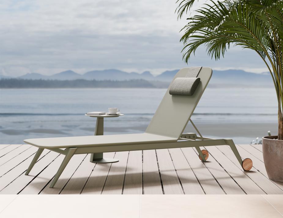 L 1 Amalfi Sunlounge Cushion Green Green