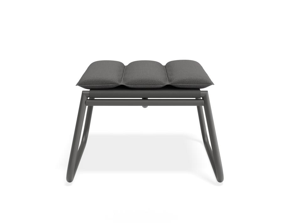 P 3 Paloma Footrest Charcoal Darkgrey