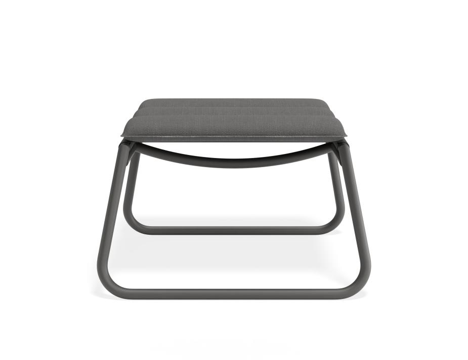 P 4 Paloma Footrest Charcoal Darkgrey