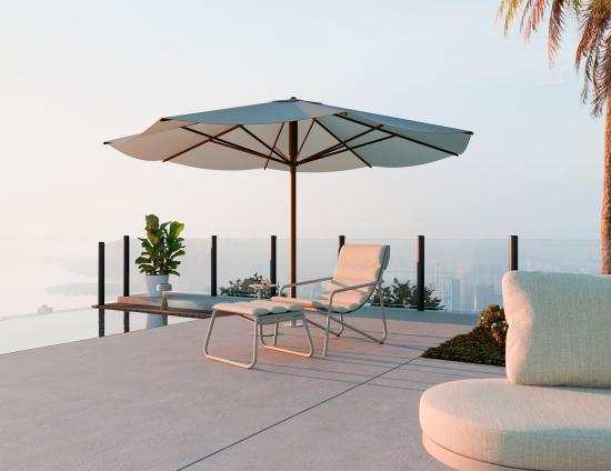 Paloma Footrest - Outdoor - Latte