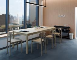 L 1 Zara Chair Commercial Ash