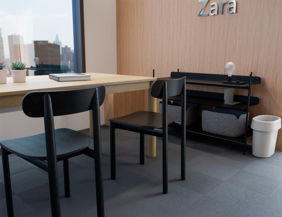 L 2 Zara Chair Commercial Black
