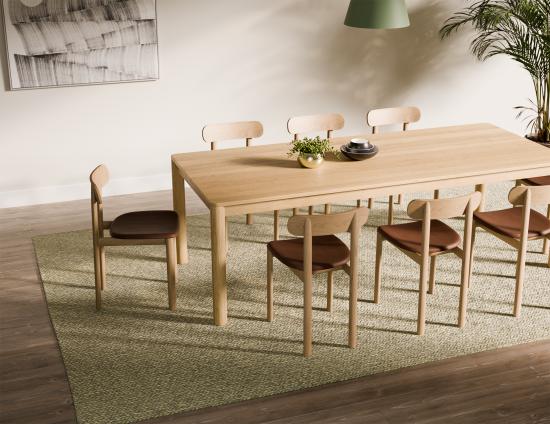 Zara Chair - Natural - Upholstered