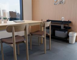 L 2 Zara Chair Commercial Ash Tan