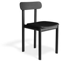 Vintage Black Vegan Leather Seat Pad