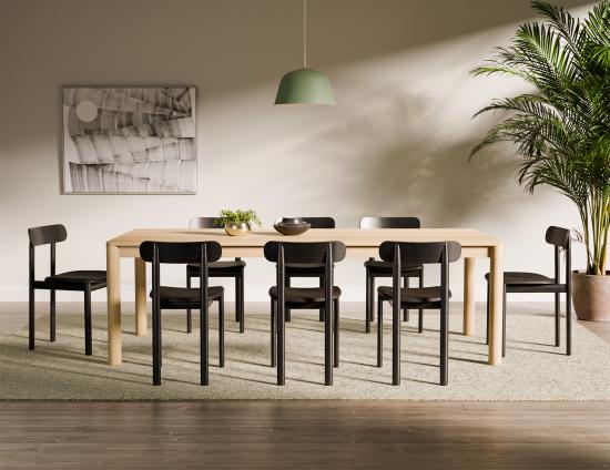 Zara Chair - Black - Upholstered