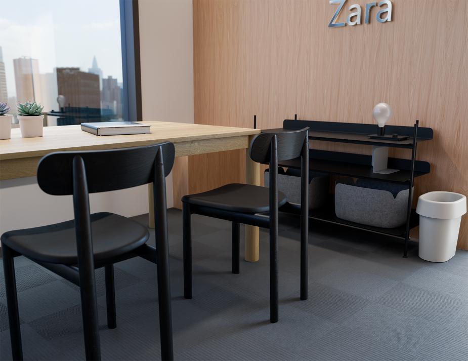 L 2 Zara Chair Commercial Black Black