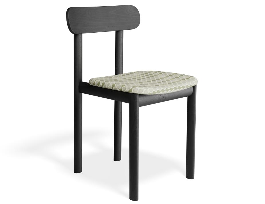 P 1 Zarav6 Chair Black Greenjacquard