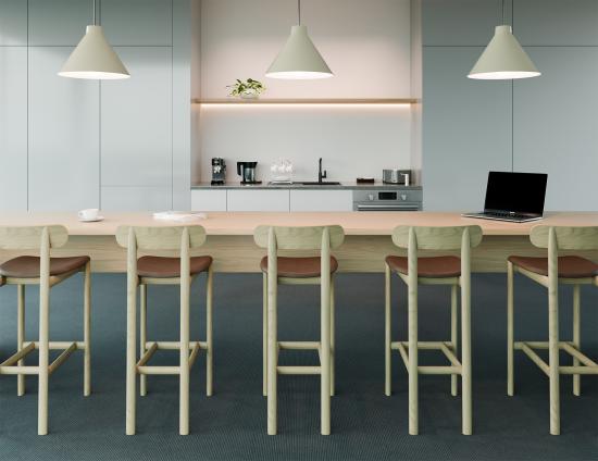 Zara Stool - Natural - Upholstered