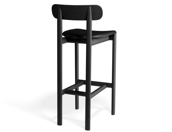 Zara Stool - Black - Upholstered